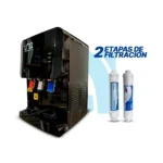 Mini dispensador de agua con 2 filtros - Ultra Black Purificada