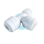 TEE 1/4" manguera x 1/4" manguera x 1/4" rosca macho DCC-008A - Imagen 2