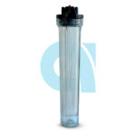 Portafiltro 2.5x20 conexión 1" transparente con purga NW-BR20K-PET 1" - Imagen 2