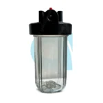 Portafiltro 4.5x10 conexión 3/4" transparente con purga NW-BR10M-PET-3/4" - Imagen 2