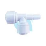 TEE espiga 1/4" manguera x 1/4" manguera x 1/4" Stem espinga DCC-028A