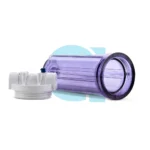 Portafiltro 2.5x10 conex. 1/2" transparente con purga Hydronix HF3-10CLWH12PR - Imagen 3