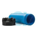 Portafiltro 4.5X20 conexión de 1", azul con purga Hydronix - Imagen 3