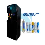Dispensador de agua 6 etapas con UV - Ultra black Edition Prime