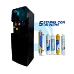 Dispensador de agua 5 etapas con UV - Ultra Black Platinum Pro
