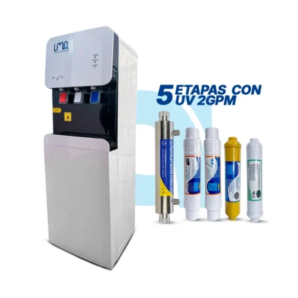 Dispensador de agua con ultravioleta