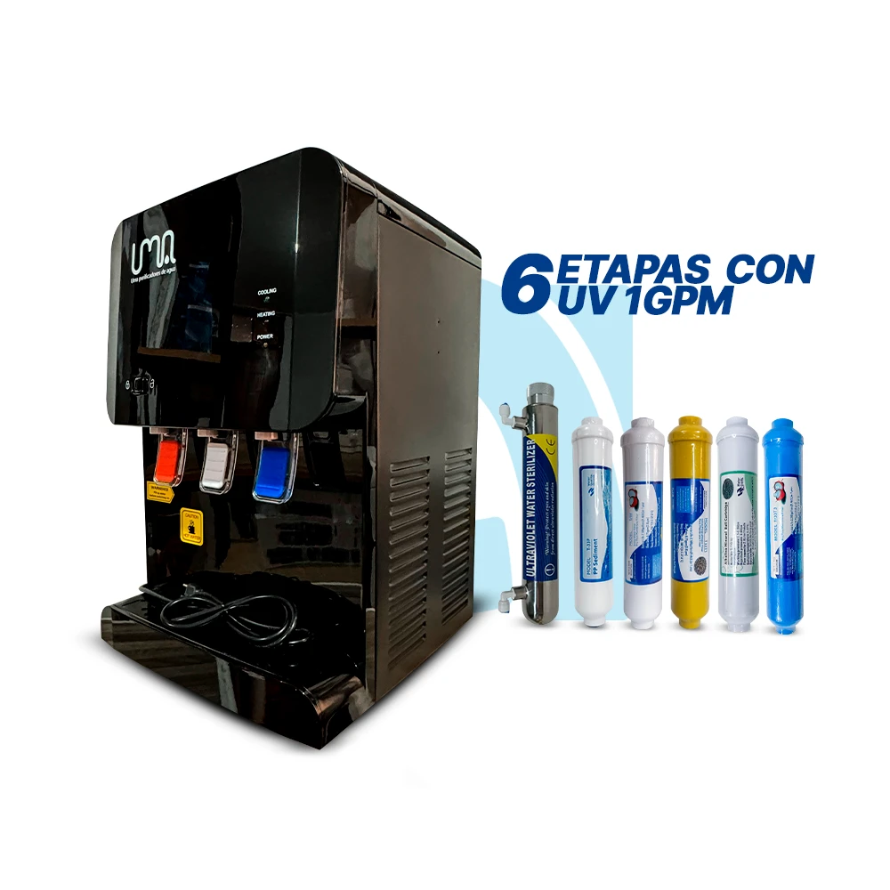 4-mini-dispensador-edition-prime Mini dispensador de agua 6 etapas con UV-Ultra Black Edition Prime - Imagen 1
