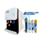Mini dispensador de agua 4 etapas con UV - Pro White Platinum