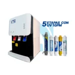 Mini dispensador de agua 5 etapas con UV - Pro White Platinum Pro