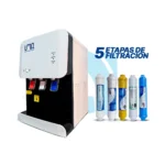 Mini dispensador de agua con 5 filtros - Pro White Premium
