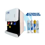 Mini dispensador de agua con 4 filtros - Pro White Alcalino