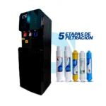 Dispensador de agua con 5 filtros - Ultra Black Premium