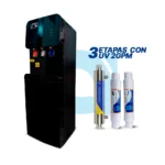 Dispensador de agua 3 etapas con UV - Ultra Black Ultra Premium